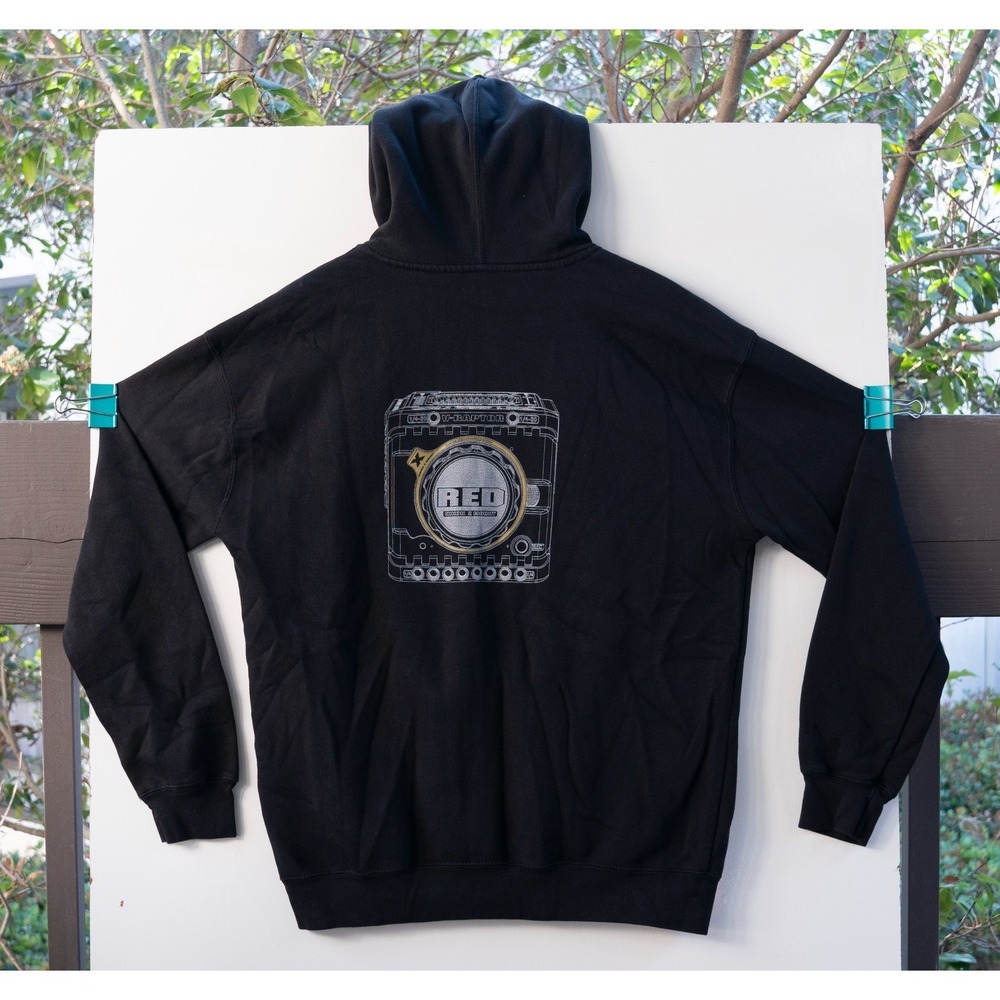 RED Digital Cinema x Nikon - V-Raptor Hoodie Sweatshirt Men's Black Size XL